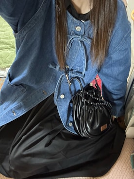 「アイテム（デニムジャケット）」を使った、aaaka_233さん（レディース・166cm）の秋コーディネート
