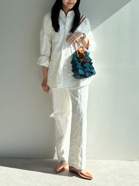 「ELLEgirl（エルガール）のアイテム」を使った、ECスタッフさん（レディース・170cm）の春コーディネート