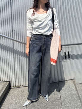 ECスタッフさん（レディース・163cm）の秋コーディネート