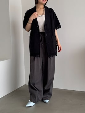 「ELLEgirl（エルガール）のアイテム」を使った、ECスタッフさん（レディース・154cm）の春コーディネート