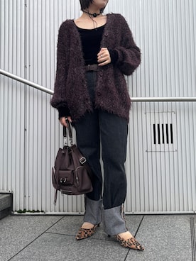 「ELLEgirl（エルガール）のアイテム（ハンドバッグ）」を使った、ECスタッフさん（レディース・154cm）の秋コーディネート