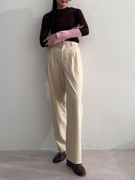 ECスタッフさん（レディース・170cm）の秋コーディネート