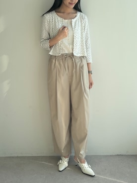 ECスタッフさん（レディース・170cm）の春コーディネート