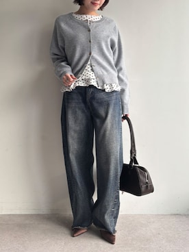 「ELLEgirl（エルガール）のアイテム」を使った、ECスタッフさん（レディース・154cm）の秋コーディネート