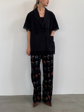 「ELLEgirl（エルガール）のアイテム」を使った、ECスタッフさん（レディース・167cm）の春コーディネート