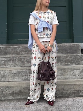 「ELLEgirl（エルガール）のアイテム」を使った、ECスタッフさん（レディース・167cm）の春コーディネート