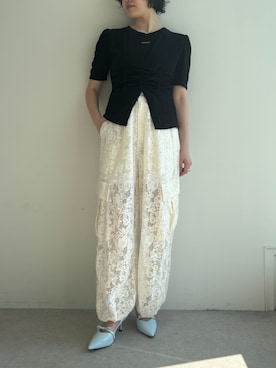 「ELLEgirl（エルガール）のアイテム」を使った、ECスタッフさん（レディース・161cm）の春コーディネート