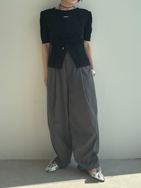 ECスタッフさん（レディース・154cm）の春コーディネート