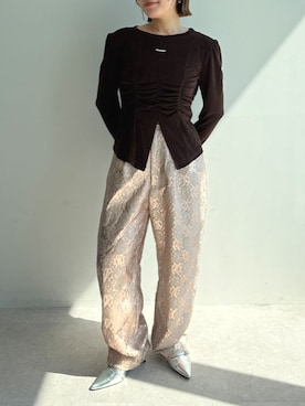 ECスタッフさん（レディース・154cm）の秋コーディネート