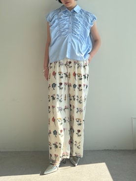 「ELLEgirl（エルガール）のアイテム」を使った、ECスタッフさん（レディース・161cm）の春コーディネート