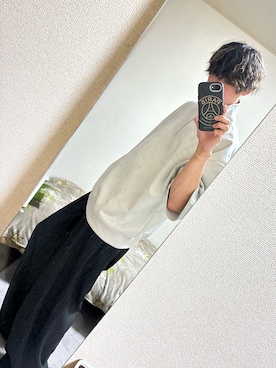 「CASPER JOHN（キャスパージョン）のアイテム（スラックス）」を使った、アッチさん（メンズ・177cm）の夏コーディネート