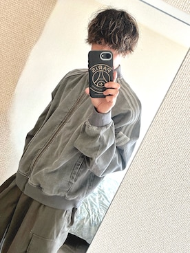 「アイテム（デニムジャケット）」を使った、アッチさん（メンズ・177cm）の夏コーディネート