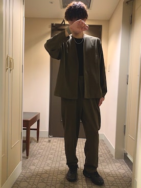アッチさん（骨格ウェーブ・メンズ・177cm）の秋コーディネート