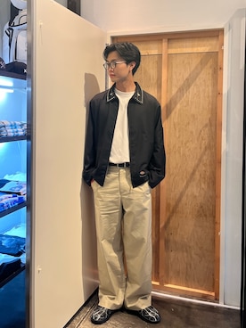 「アイテム（その他アウター、ブラウン系）」を使った、YUTAKAさん（メンズ・182cm）の秋コーディネート