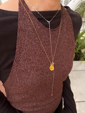 「アイテム（アクセサリー）」を使った、manaさん（レディース・158cm）の秋コーディネート