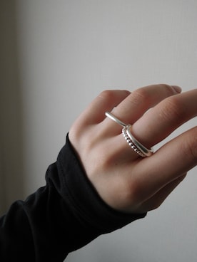 「TEN.（テン）のアイテム（リング）」を使った、manaさん（レディース・158cm）の春コーディネート