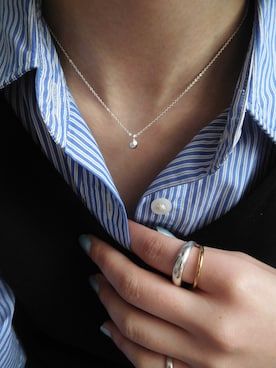 「TEN.（テン）のアイテム（リング）」を使った、manaさん（レディース・158cm）の春コーディネート