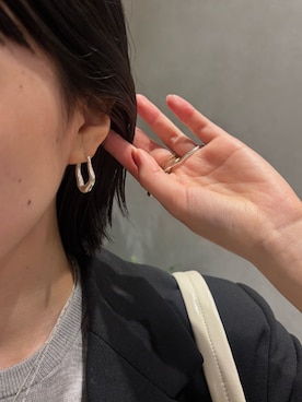 「ピアス」｜manaさん（レディース・158cm）の秋コーディネート