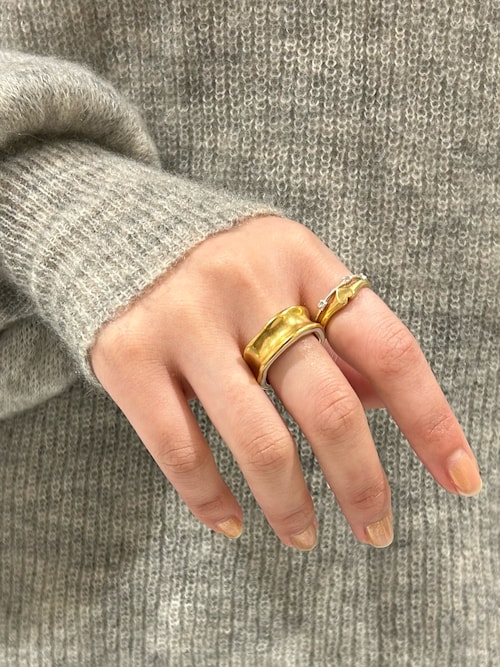 TEN. 指輪 リング 18KGP ファネルリング レディース メンズ : ZOZOTOWN