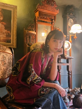 「PAZZO（パッゾ）のアイテム（パンツ）」を使った、Norahさん（レディース・156cm）の秋コーディネート