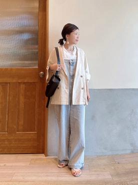 「アイテム（アクセサリー）」を使った、にわまりこさん（レディース・151cm）の秋コーディネート