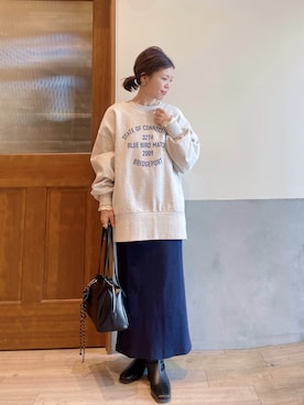 「CIAOPANIC TYPY（チャオパニックティピー）のアイテム」を使った、にわまりこさん（レディース・151cm）の春コーディネート