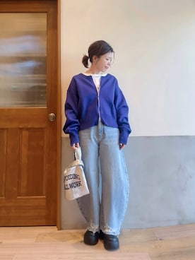 「30代ファッション」｜「アイテム（ブーツ）」を使った、にわまりこさん（レディース・151cm）の春コーディネート