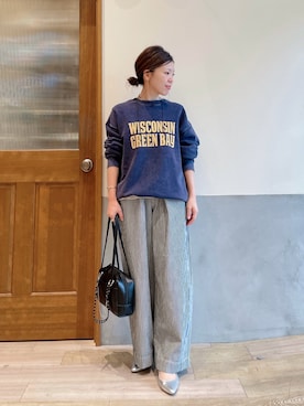 「アイテム（財布/小物）」を使った、にわまりこさん（レディース・151cm）の秋コーディネート