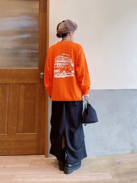 「アウトドアミックス」｜にわまりこさん（レディース・151cm）の秋コーディネート