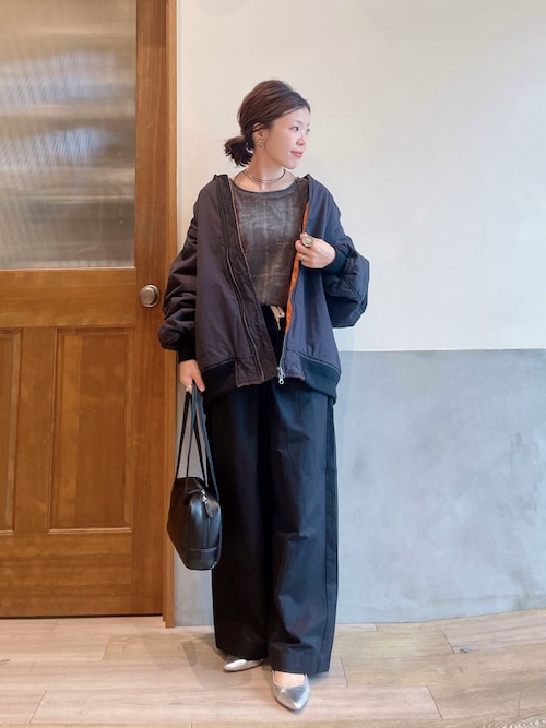 セール】サイドスリットシアーフロッキーベロア見えトップス（Tシャツ