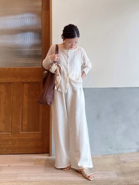 「アイテム（財布/小物）」を使った、にわまりこさん（レディース・151cm）の夏コーディネート