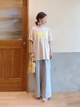 「アイテム（ピアス（両耳用））」を使った、にわまりこさん（レディース・151cm）の夏コーディネート
