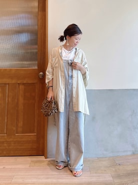 「アイテム（ピアス（両耳用））」を使った、にわまりこさん（レディース・151cm）の夏コーディネート