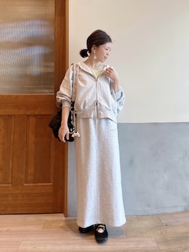 「CIAOPANIC TYPY（チャオパニックティピー）のアイテム（シューズ）」を使った、にわまりこさん（レディース・151cm）の春コーディネート