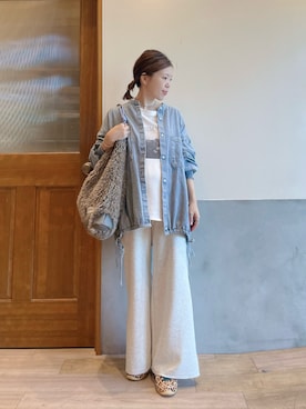 「CIAOPANIC TYPY（チャオパニックティピー）のアイテム（その他パンツ）」を使った、にわまりこさん（レディース・151cm）の秋コーディネート