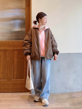 「CIAOPANIC TYPY（チャオパニックティピー）のアイテム（パンツ）」を使った、にわまりこさん（レディース・151cm）の冬コーディネート