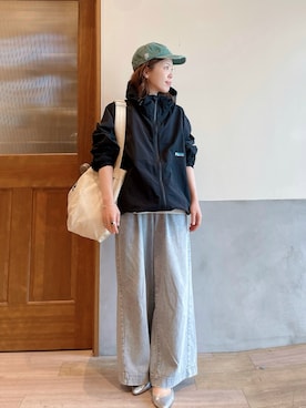 「CIAOPANIC TYPY（チャオパニックティピー）のアイテム（デニムパンツ）」を使った、にわまりこさん（レディース・151cm）の秋コーディネート