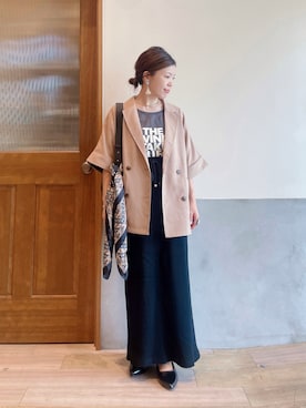「アイテム（財布/小物）」を使った、にわまりこさん（レディース・151cm）の秋コーディネート