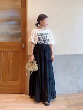 にわまりこさん（骨格ウェーブ・レディース・151cm）の夏コーディネート