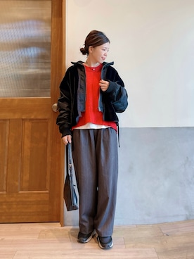 「etsinta（エシンタ）のアイテム」を使った、にわまりこさん（レディース・151cm）の冬コーディネート