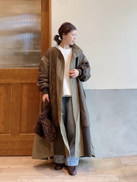 「CIAOPANIC TYPY（チャオパニックティピー）のアイテム」を使った、にわまりこさん（レディース・151cm）の冬コーディネート