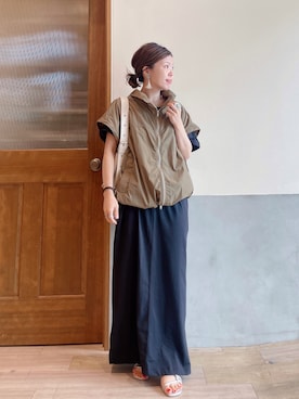 「アイテム（その他アウター）」を使った、にわまりこさん（レディース・151cm）の夏コーディネート
