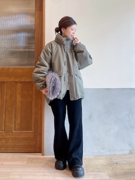 「CIAOPANIC TYPY（チャオパニックティピー）のアイテム」を使った、にわまりこさん（骨格ウェーブ・レディース・151cm）の秋コーディネート