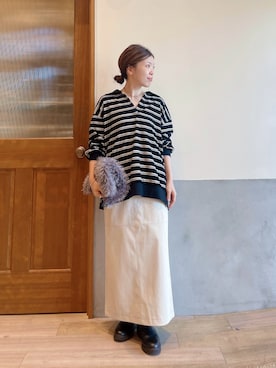 「CIAOPANIC TYPY（チャオパニックティピー）のアイテム」を使った、にわまりこさん（骨格ウェーブ・レディース・151cm）の秋コーディネート