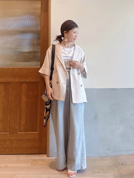 「アイテム（財布/小物）」を使った、にわまりこさん（レディース・151cm）の秋コーディネート