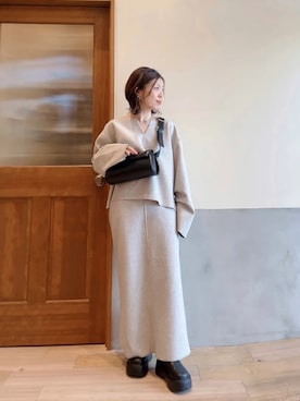 「30代ファッション」｜「アイテム（ブーツ）」を使った、にわまりこさん（レディース・151cm）の春コーディネート
