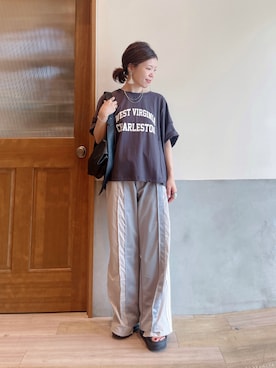 「アイテム（アクセサリー）」を使った、にわまりこさん（レディース・151cm）の夏コーディネート