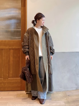 「CIAOPANIC TYPY（チャオパニックティピー）のアイテム」を使った、にわまりこさん（レディース・151cm）の冬コーディネート