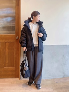 「アイテム（財布/小物）」を使った、にわまりこさん（レディース・151cm）の秋コーディネート