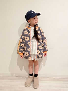 「アイテム（ジャケット/アウター）」を使った、にわまりこさん（キッズ・110cm）の秋コーディネート